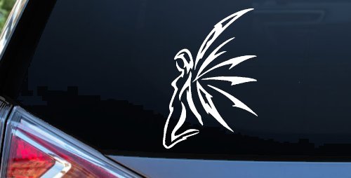 Tribal Fairy Car or Truck Window Decal Sticker (White)
