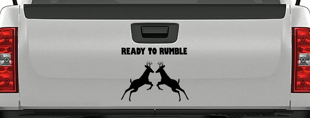 Bucks Fighting Hunting Car or Truck Window Decal Sticker