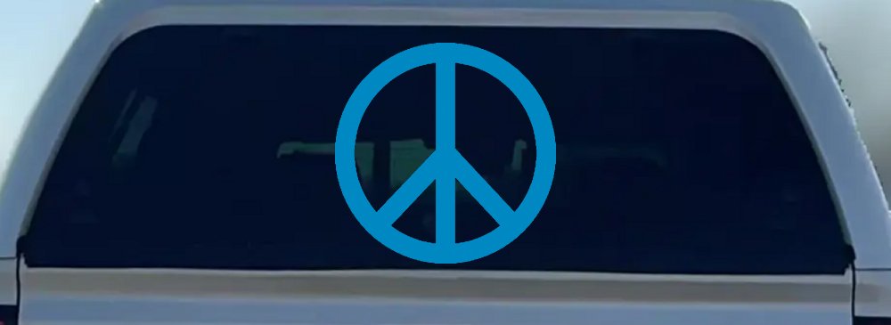 Peace Sign Symbol Car or Truck Window Decal Sticker