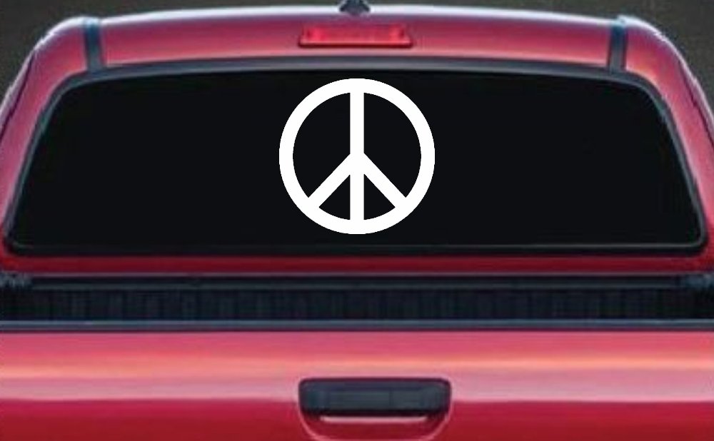 Peace Sign Symbol Car or Truck Window Decal Sticker