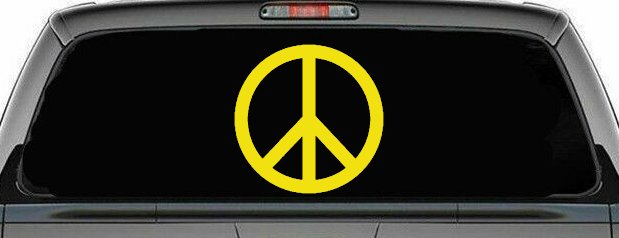Peace Sign Symbol Car or Truck Window Decal Sticker