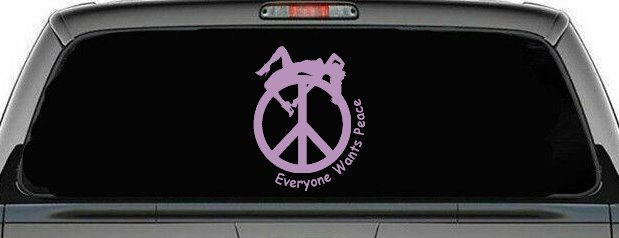 Everyone Wants Peace Car or Truck Window Decal Sticker