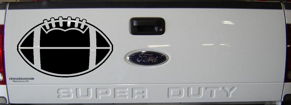 Football Sports Car or Truck Window Decal Sticker