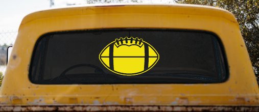 Football Sports Car or Truck Window Decal Sticker