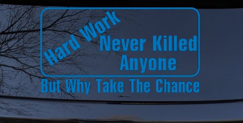 Hard Work Funny Car or Truck Window Decal Sticker