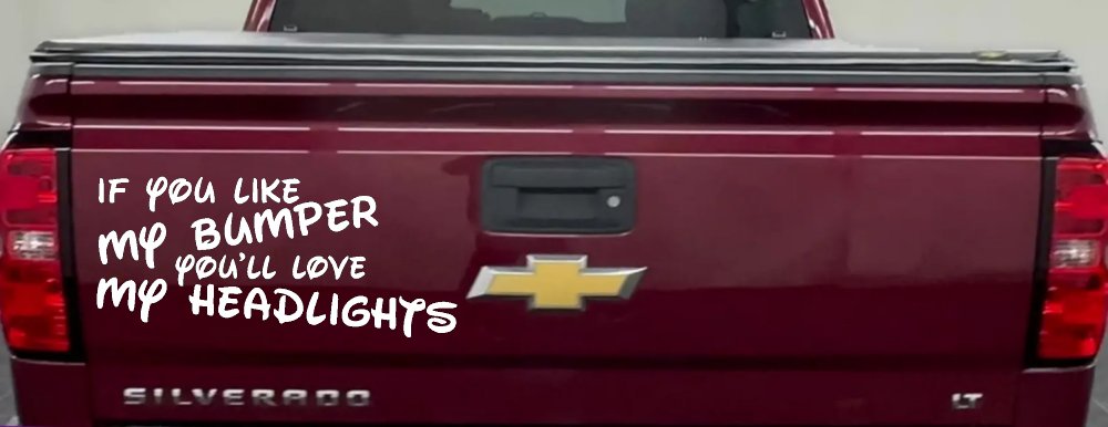 Like My Bumper (White)