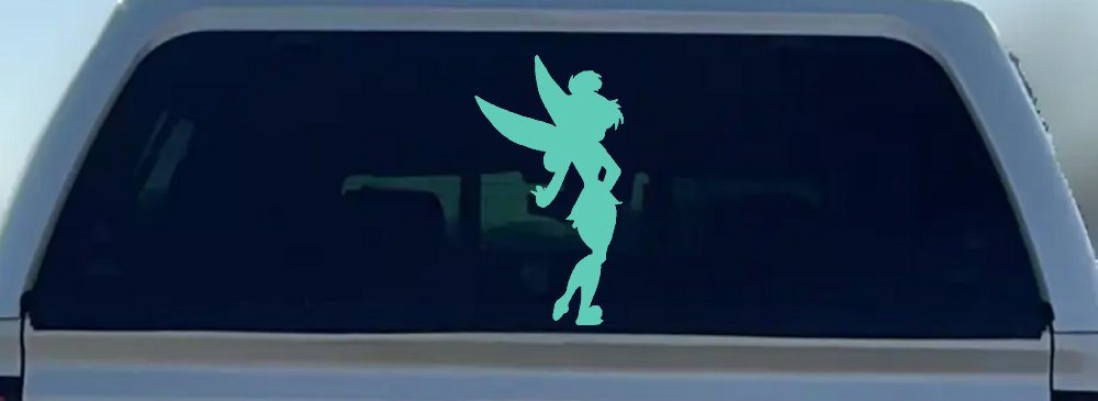 Tinkerbell Tinker Bell Fairy Tale Cartoon Car or Truck Window Decal Sticker (Mint)