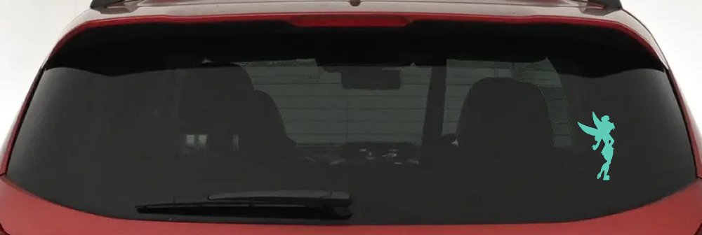 Tinkerbell Tinker Bell Fairy Tale Cartoon Car or Truck Window Decal Sticker (Mint)