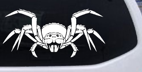 Spider Animals Car or Truck Window Decal Sticker (White)