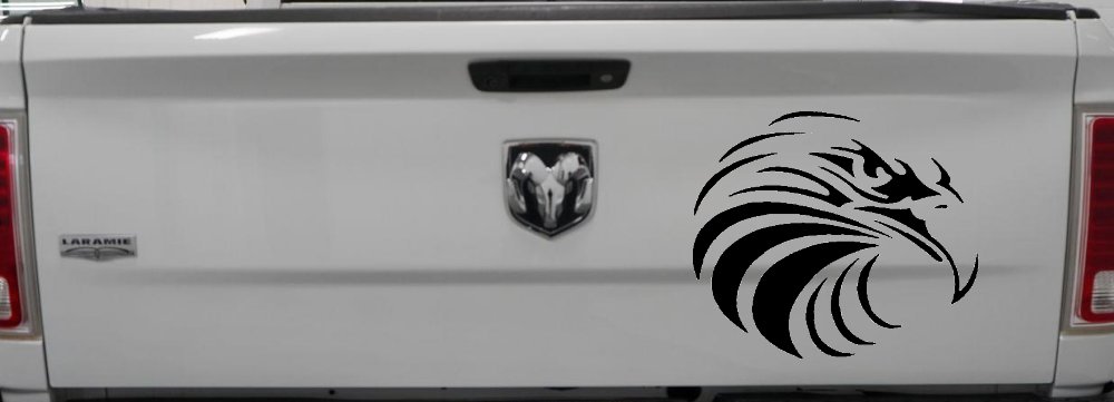 Tribal Eagle Patriotic Car or Truck Window Decal Sticker