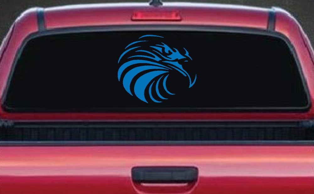 Tribal Eagle Patriotic Car or Truck Window Decal Sticker