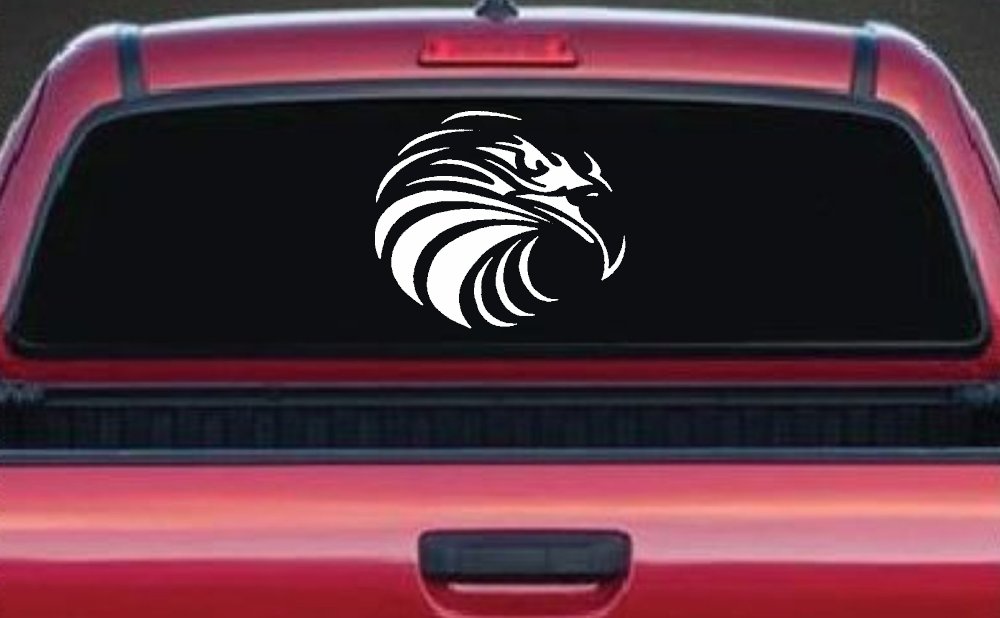 Tribal Eagle Patriotic Car or Truck Window Decal Sticker