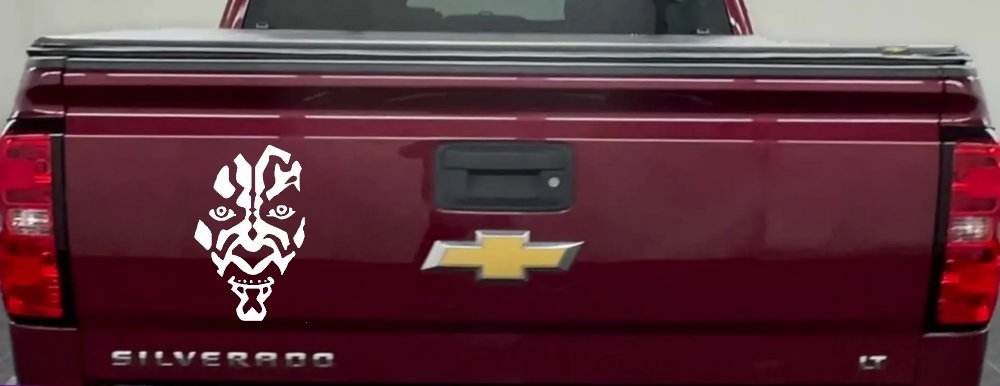 Darth Maul Face Car or Truck Window Decal Sticker
