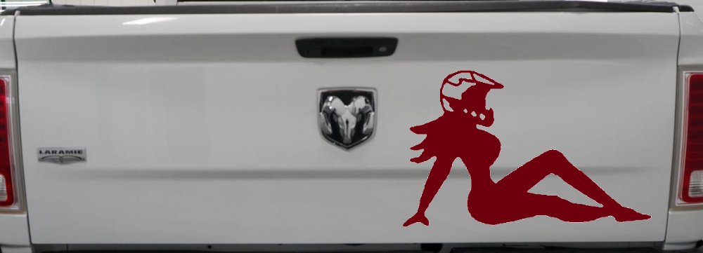 Moto X Mudflap Girl  Car or Truck Window Decal Sticker