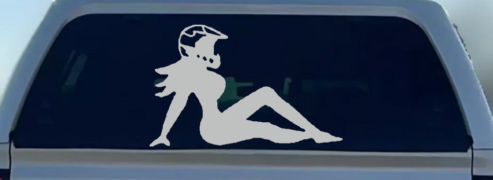 Moto X Mudflap Girl  Car or Truck Window Decal Sticker