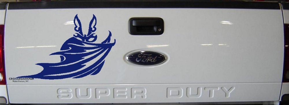 Bat Car Truck Window Decal Sticker Vinyl Auto Graphic (Navy)