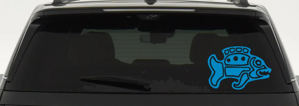 Tribal Fish Animals Car or Truck Window Decal Sticker