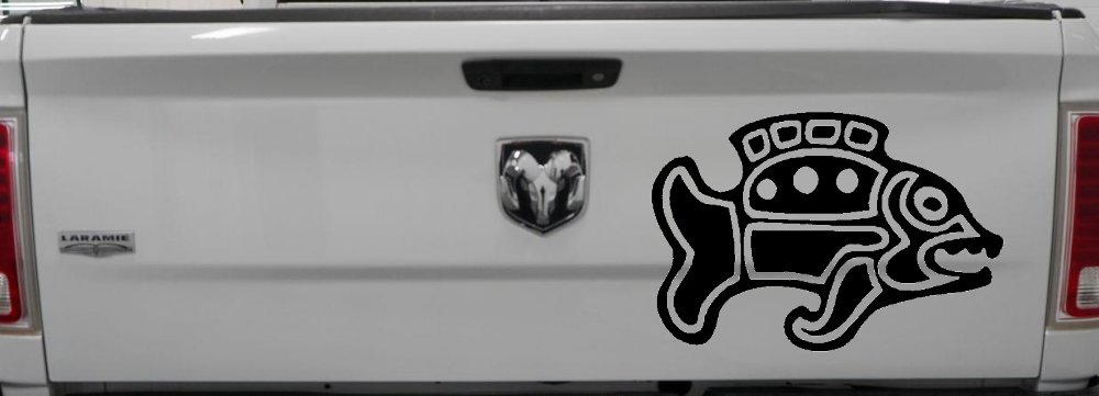 Tribal Fish Animals Car or Truck Window Decal Sticker