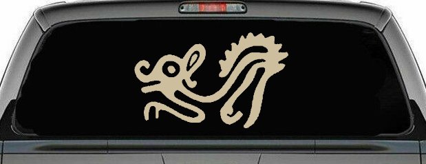 Native American Indian Tribal Animal Car or Truck Window Decal Sticker (Desert Sand)
