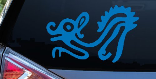 Native American Indian Tribal Animal Car or Truck Window Vinyl Decal Sticker (Sky Blue)