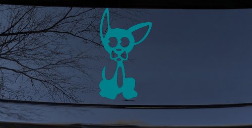 Chihuahua Dog Animals Car or Truck Window Vinyl Decal Sticker (Turquoise Blue)