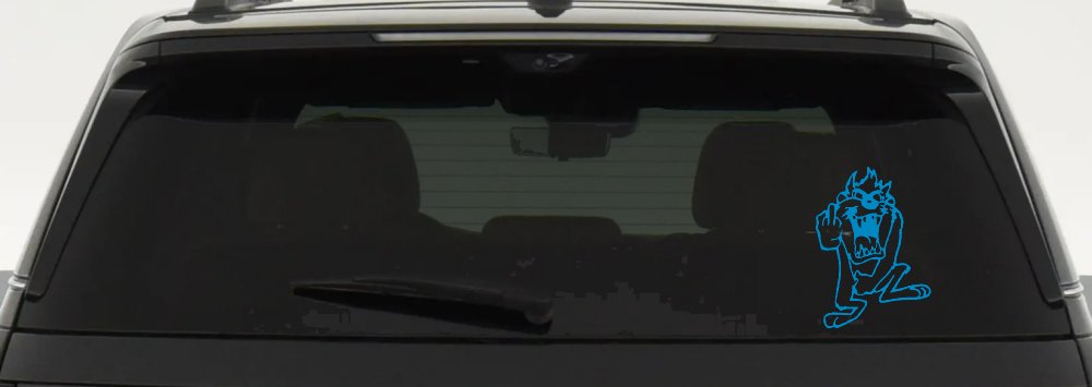 Taz Bird Cartoons Car or Truck Window Decal Sticker