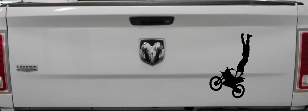 Moto X Rearseat Grab Car or Truck Window Decal Sticker (Black)