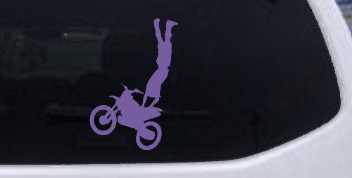 Moto X Rear Seat Grab Decal for Car Truck Window Vinyl Sticker (Purple)