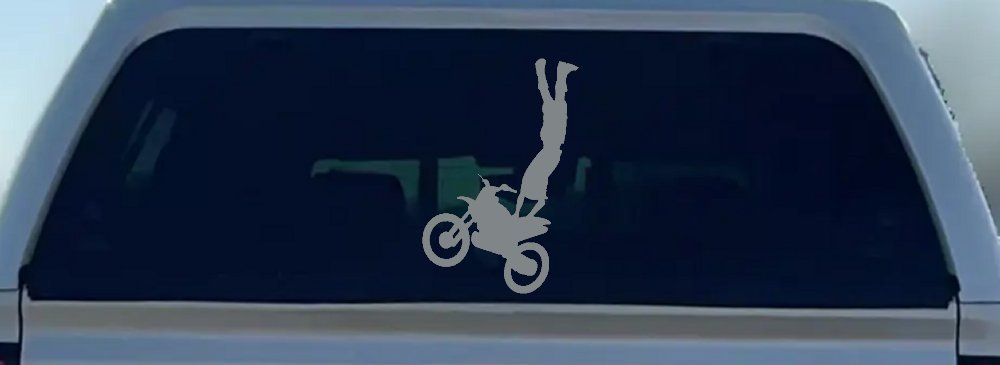 Moto X Rearseat Grab Car or Truck Window Decal Sticker (Telegrey)