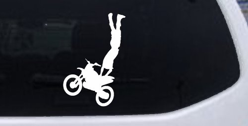 Moto X Rearseat Grab Car or Truck Window Decal Sticker (White)