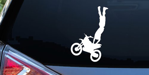 Moto X Rearseat Grab Car or Truck Window Decal Sticker (White)