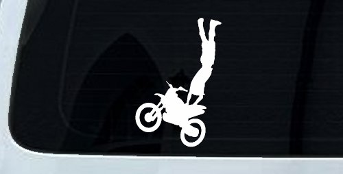 Moto X Rearseat Grab Car or Truck Window Decal Sticker (White)