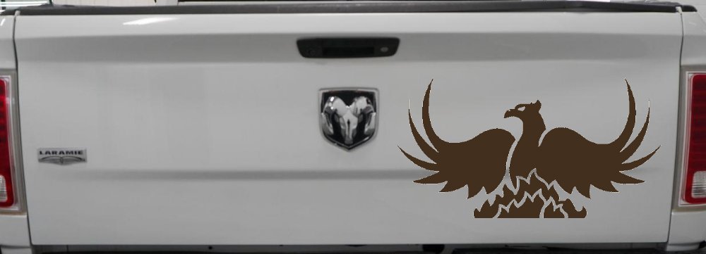 Tribal Phoenix Car or Truck Window Decal Sticker
