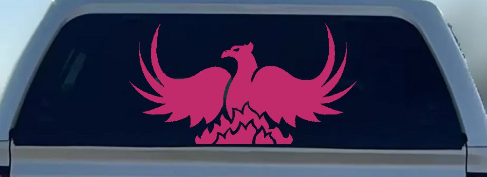 Tribal Phoenix Car or Truck Window Decal Sticker