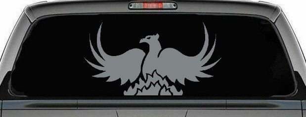 Tribal Phoenix Car or Truck Window Decal Sticker