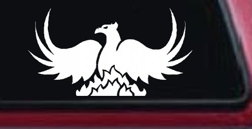 Tribal Phoenix Car or Truck Window Decal Sticker