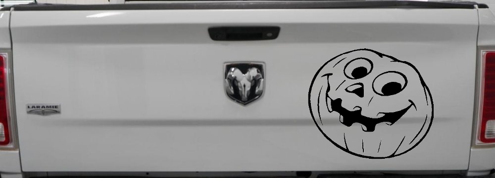 Jack O Lantern Halloween Car or Truck Window Decal Sticker