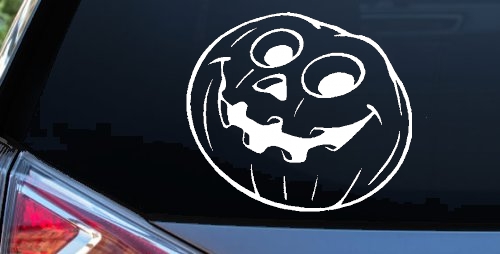 Jack O Lantern Halloween Car or Truck Window Decal Sticker