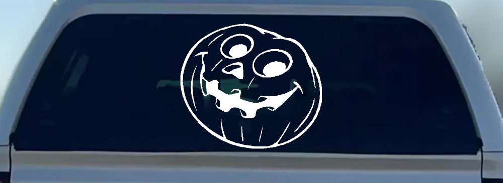 Jack O Lantern Halloween Car or Truck Window Decal Sticker
