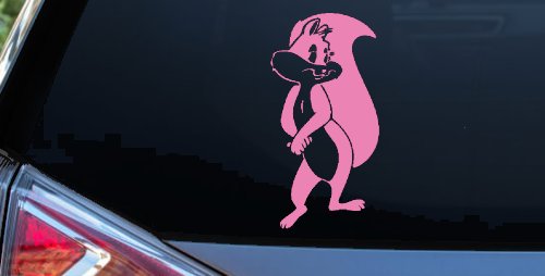 Penelope the Skunk Cartoons Car or Truck Window Decal Sticker (Pink)