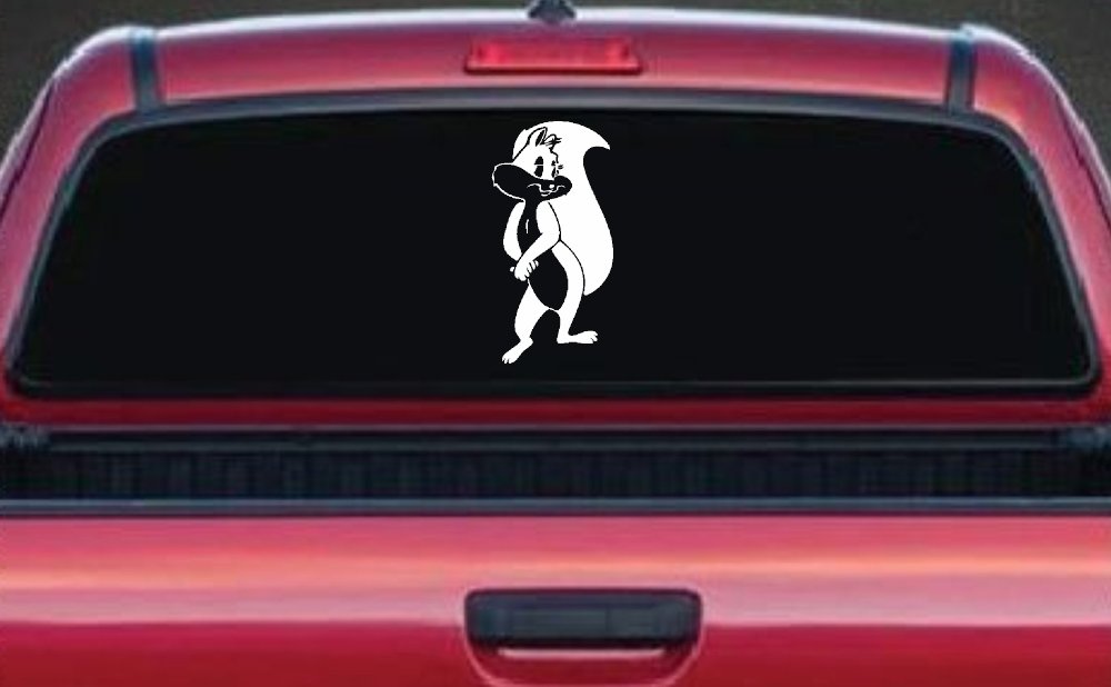 Penelope the Skunk Cartoons Car or Truck Window Decal Sticker