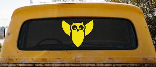 Native American Indian Owl Car or Truck Window Decal Sticker