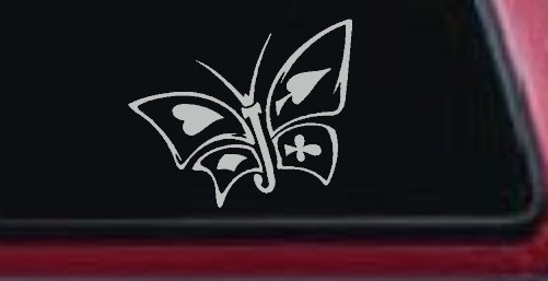 Tribal Poker Butterfly Butterflies Car or Truck Window Decal Sticker