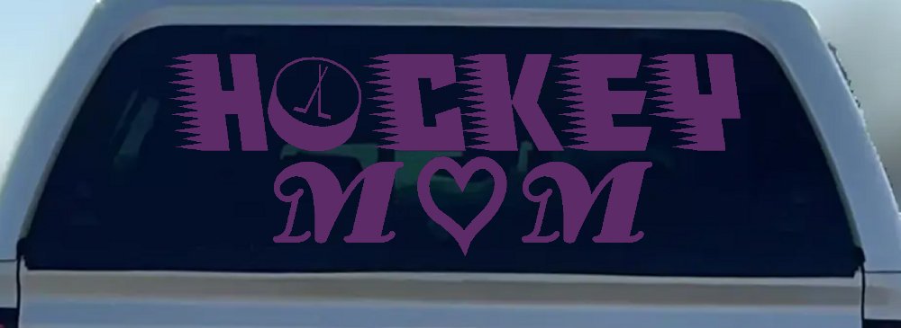 Hockey Mom Sports Car or Truck Window Decal Sticker