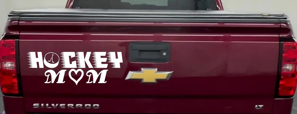 Hockey Mom Sports Car or Truck Window Decal Sticker