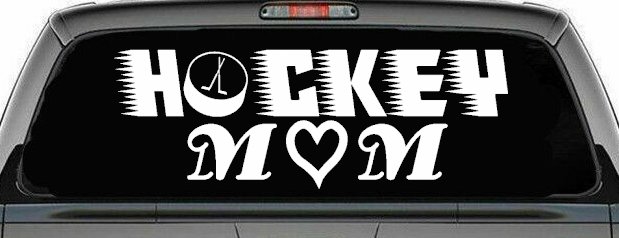 Hockey Mom Sports Car or Truck Window Decal Sticker