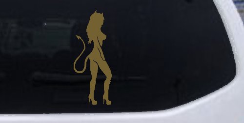 Evil Devil Girl Car or Truck Window Decal Sticker