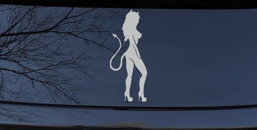 Evil Devil Girl Car or Truck Window Decal Sticker