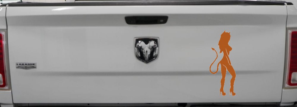 Evil Devil Girl Car or Truck Window Decal Sticker