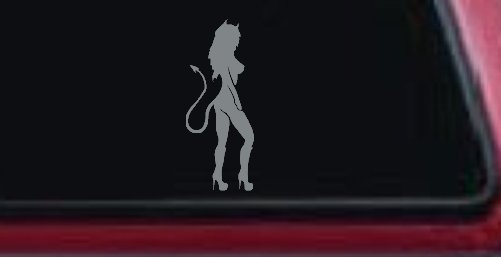 Evil Devil Girl Car or Truck Window Decal Sticker